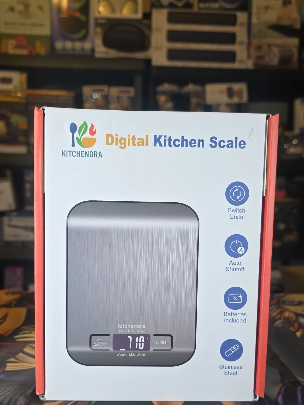Stainless Steel Digital Kitchen Scale - Silver